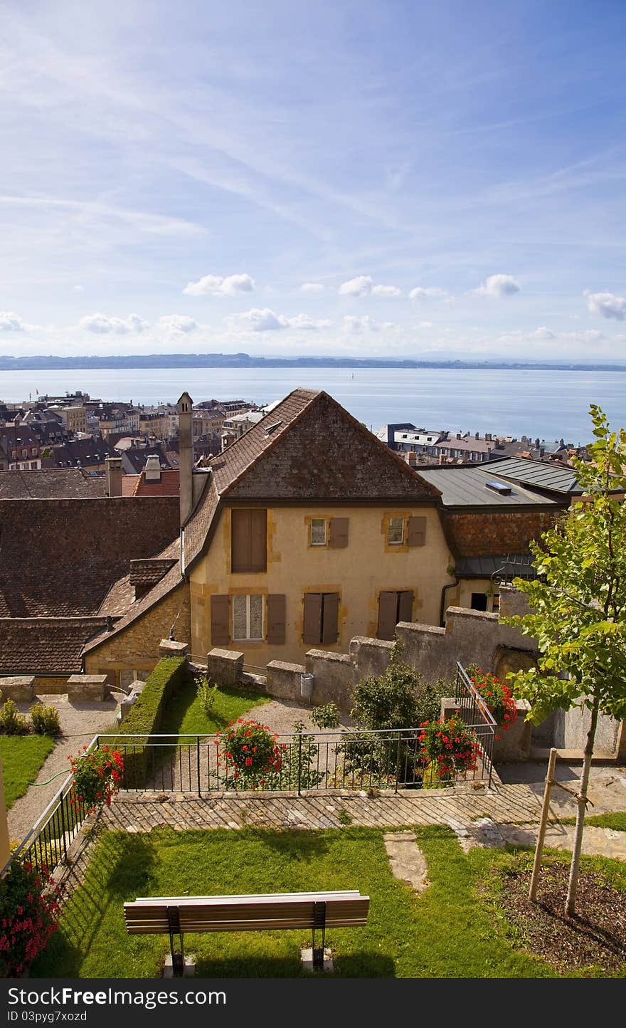 The City Of Neuchatel, Switzerland