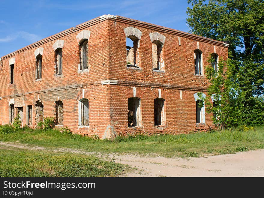 Abandoned Brick Building