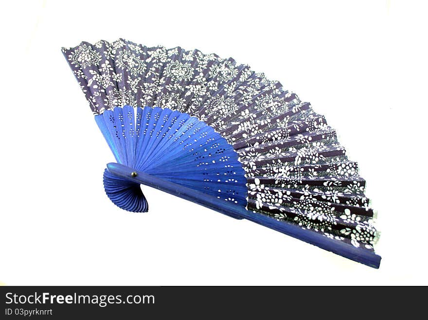 Studio shot of fan on white background