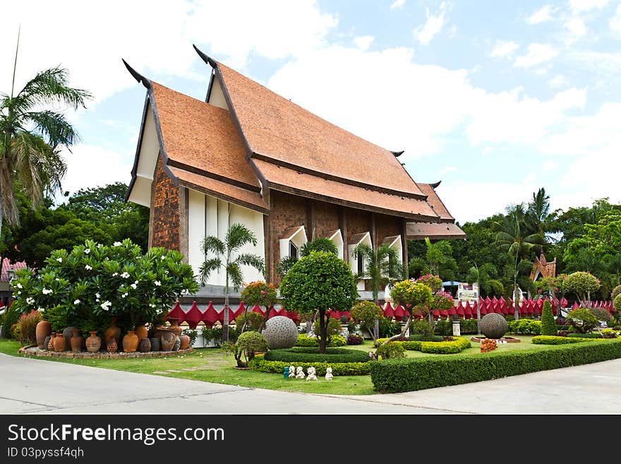 The temple in thailand