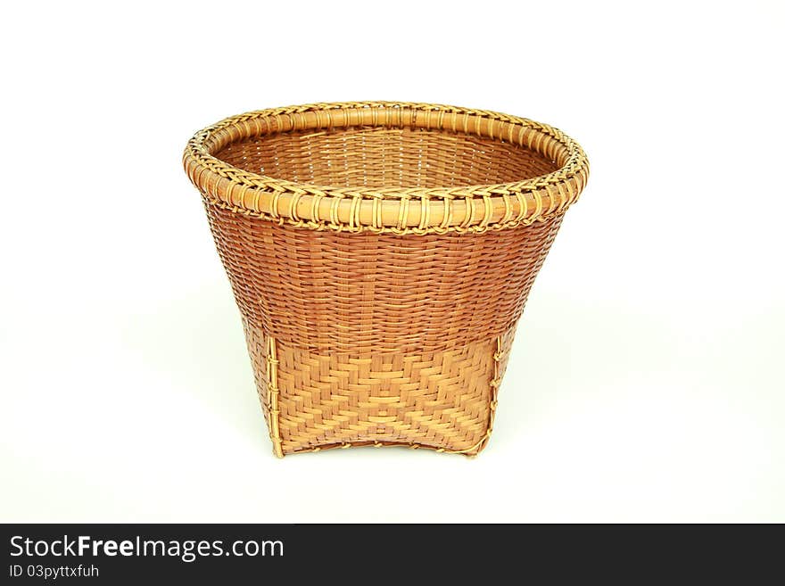 Basket isolated on white background