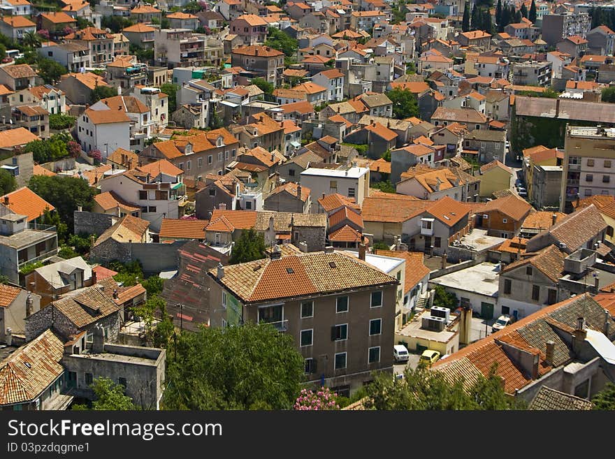 Life Of The Red Tile Roofs Of Sibenik