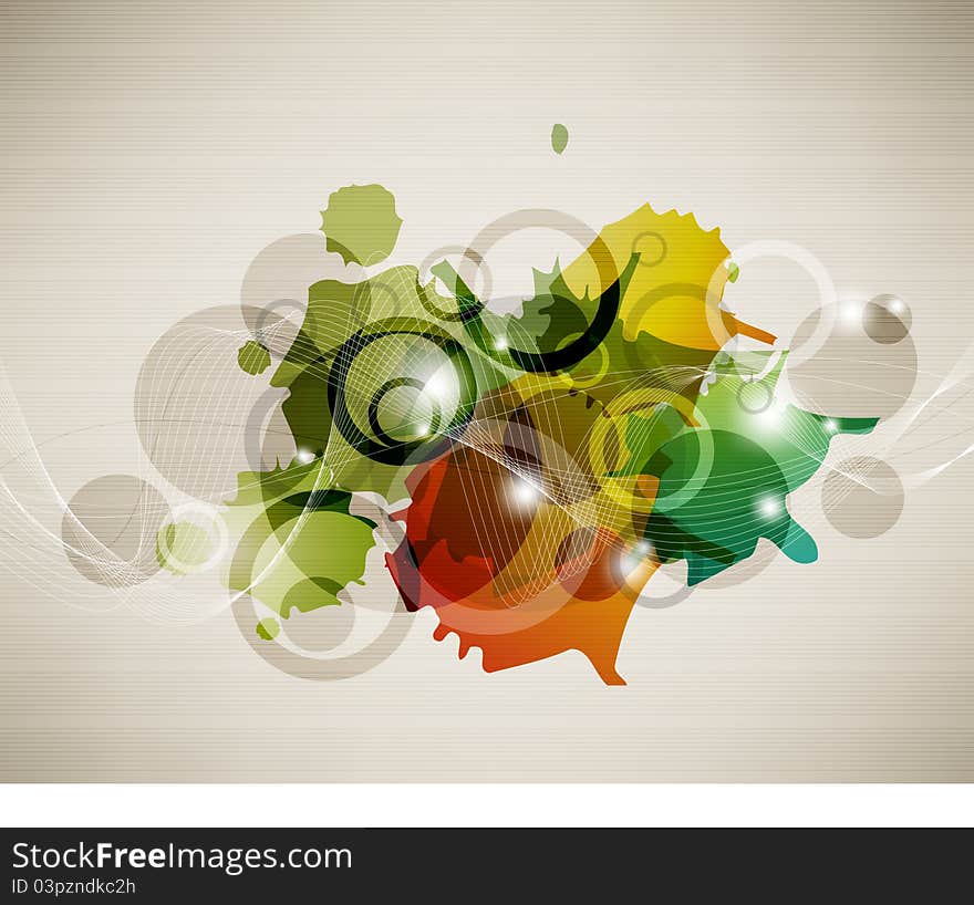 Multicolor abstract  concept design