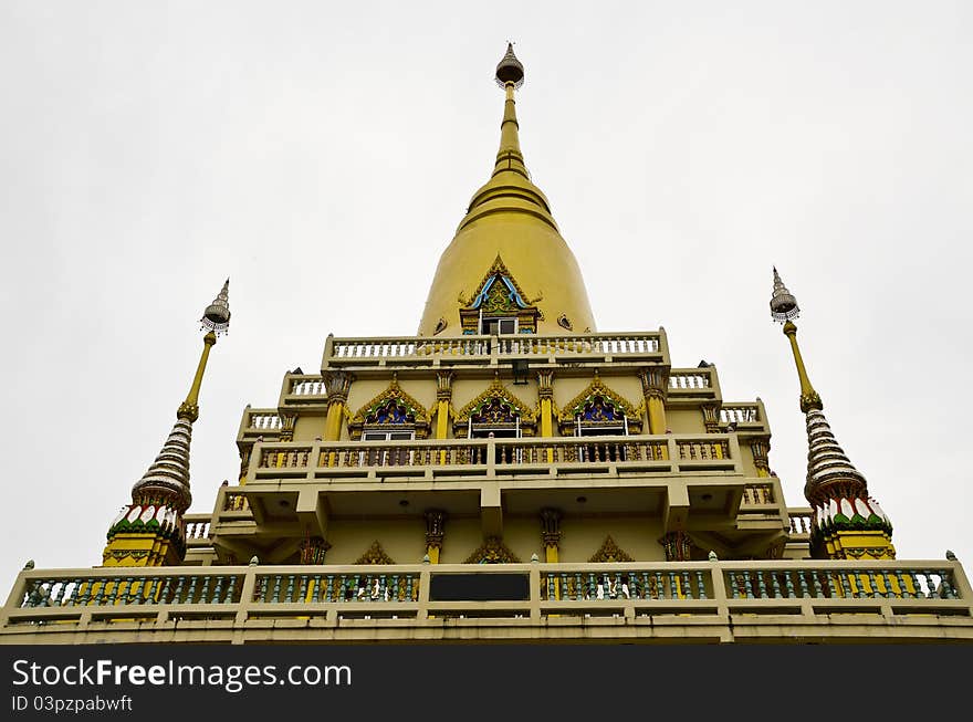 Temple in thailand with veneration