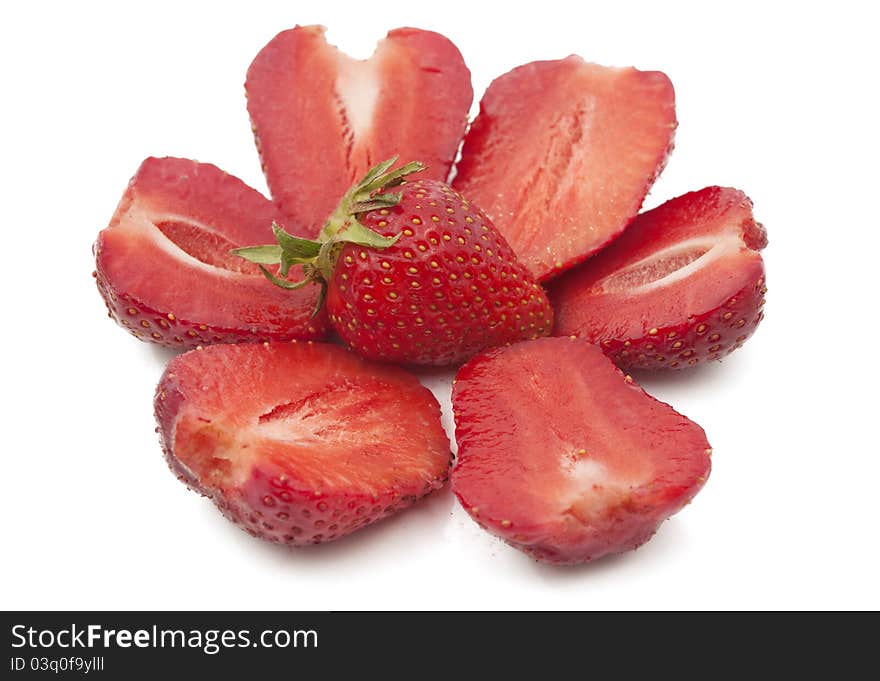 Strawberry on a white background