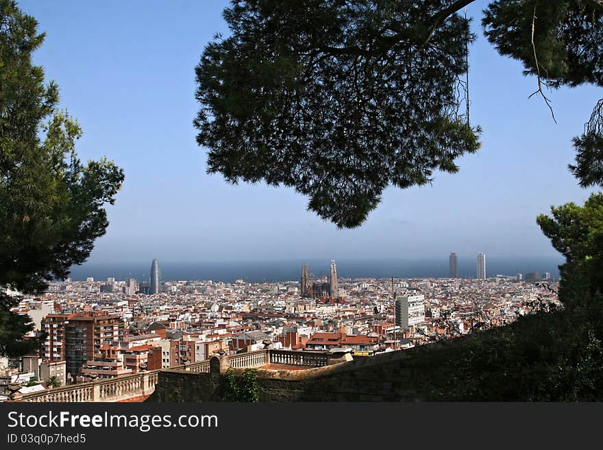 Barcelona Skyline Panorama