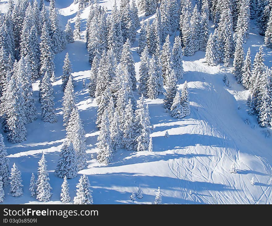 Winter in the swiss alps, Switzerland. Winter in the swiss alps, Switzerland