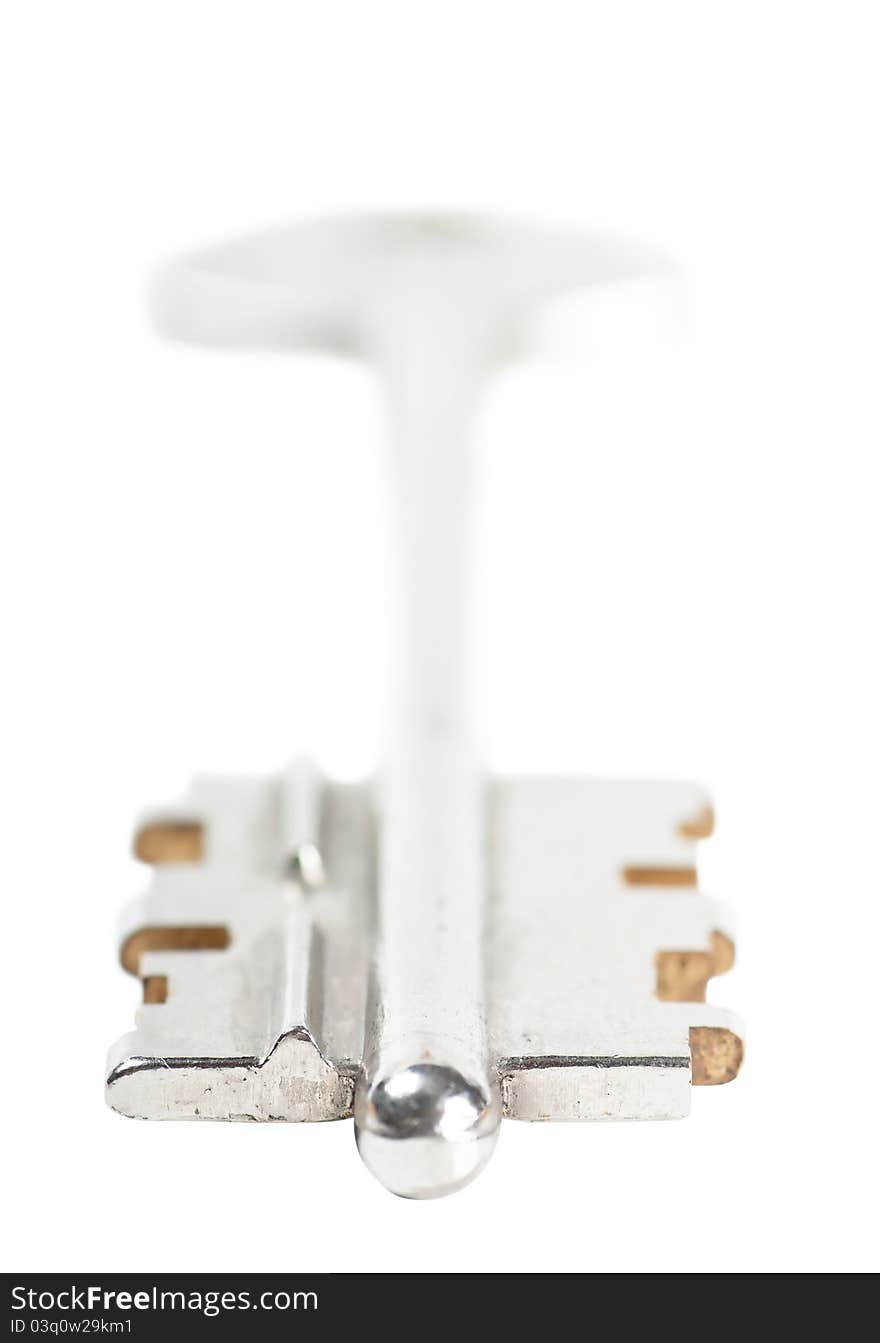 A key isolated over white background