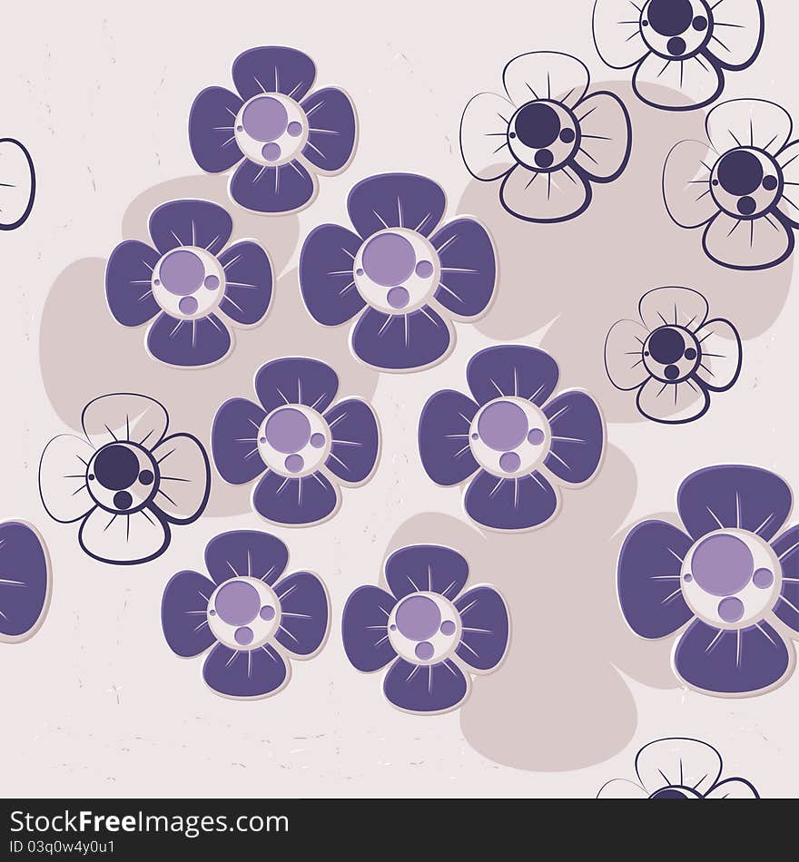 This is illustration of a Floral seamless pattern