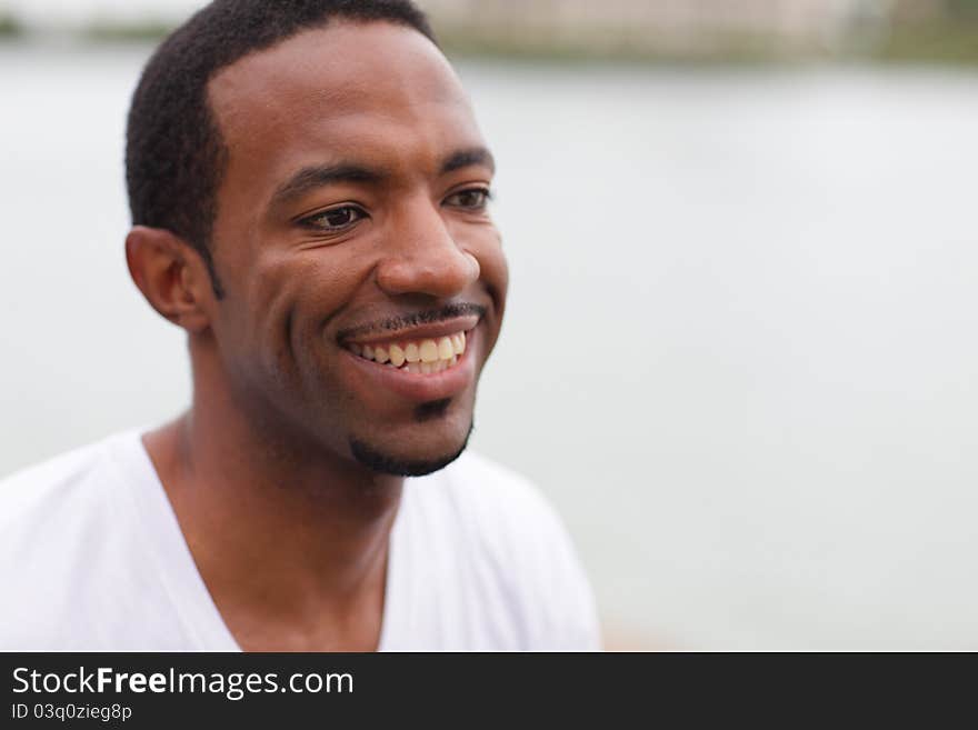 Portrait of a handsome man smiling