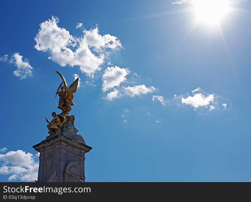 Victoria memorial in front of Buckingham Palace in London