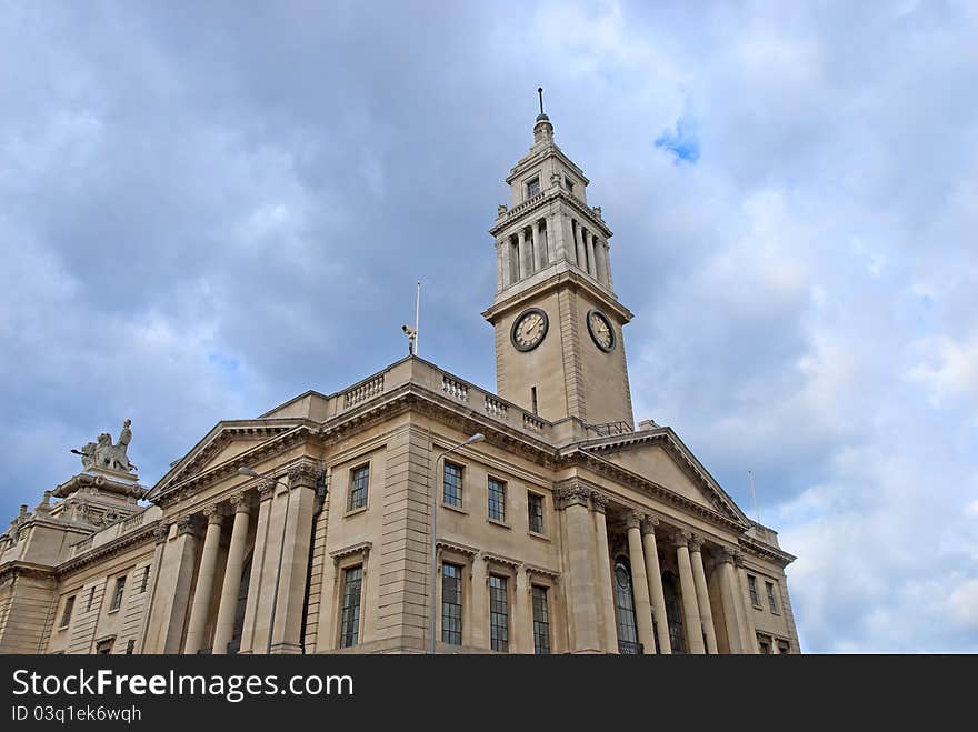 The Clock Tower of the Guildhall in Hull Yorkshire