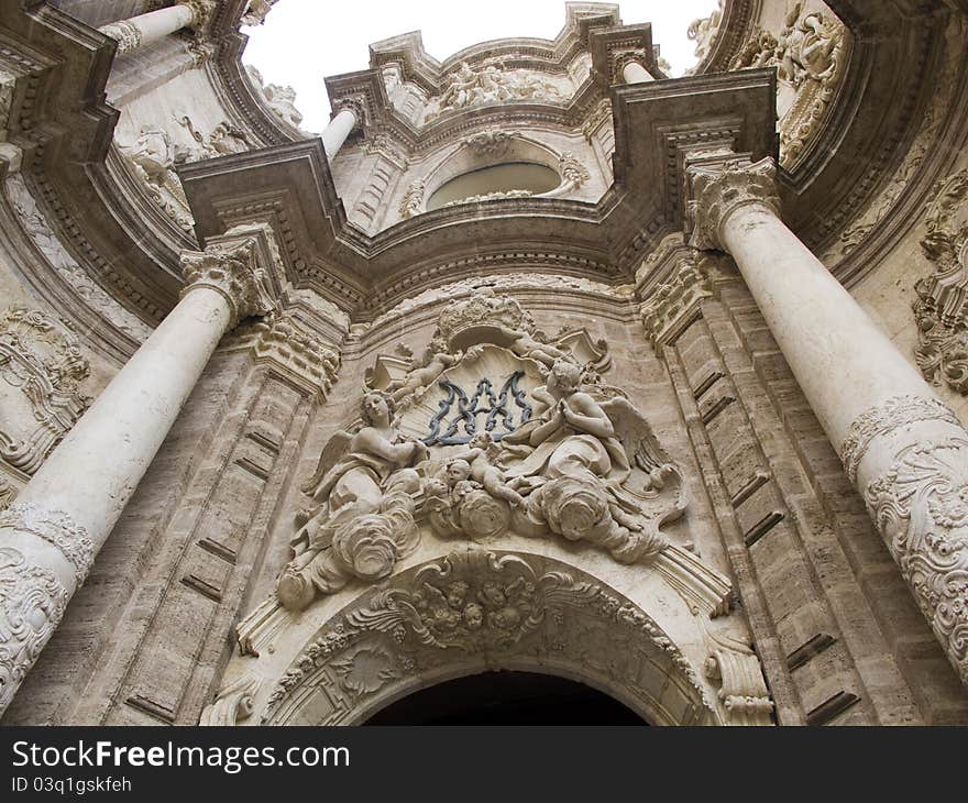 Fachada de la Catedral de valencia. Fachada de la Catedral de valencia