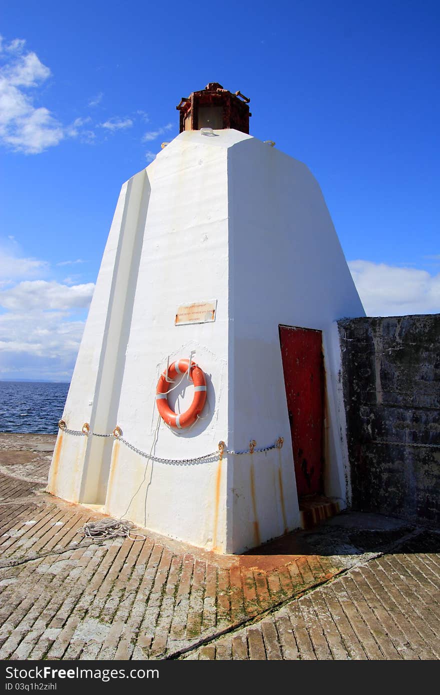 Lighthouse on Burghead pier