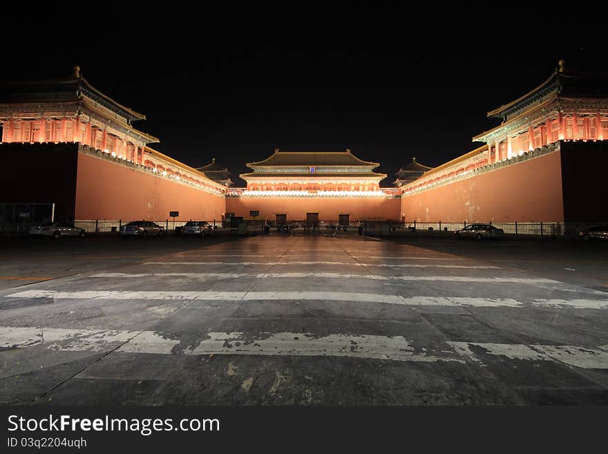 The Forbidden City night piece