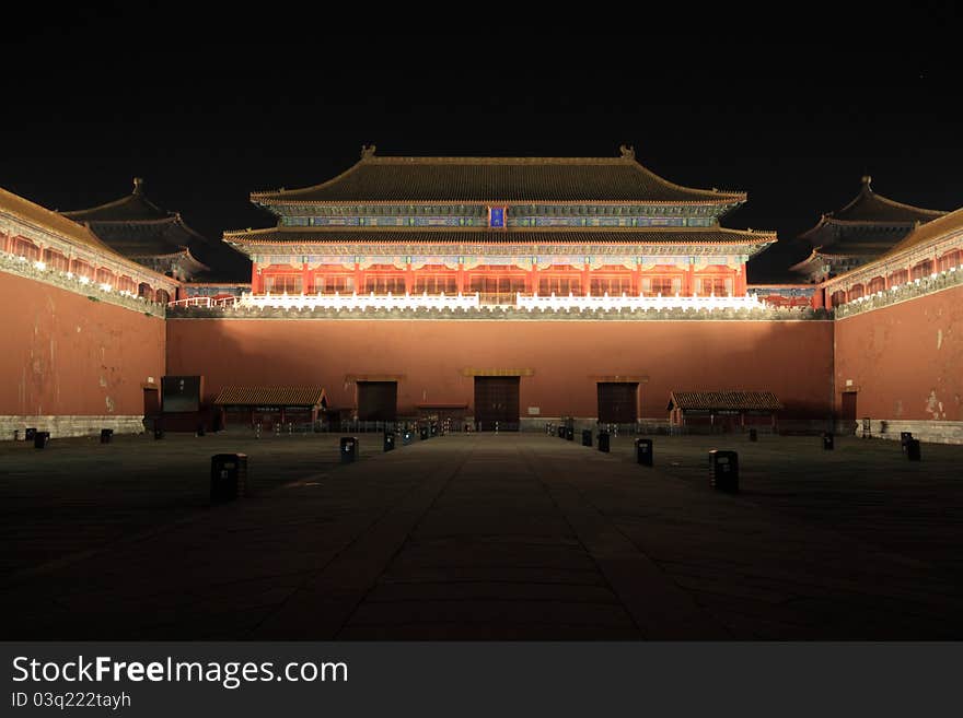 The Forbidden City night piece