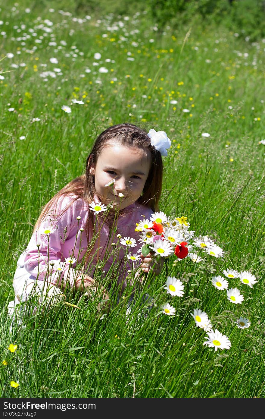 Little Girl In A Meadow