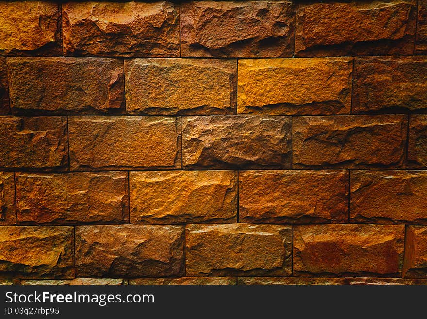 Old brick wall in vantage style