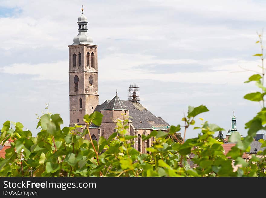 Church of St. James in Kutna Hora, city protected by UNESCO, Czech Republic.