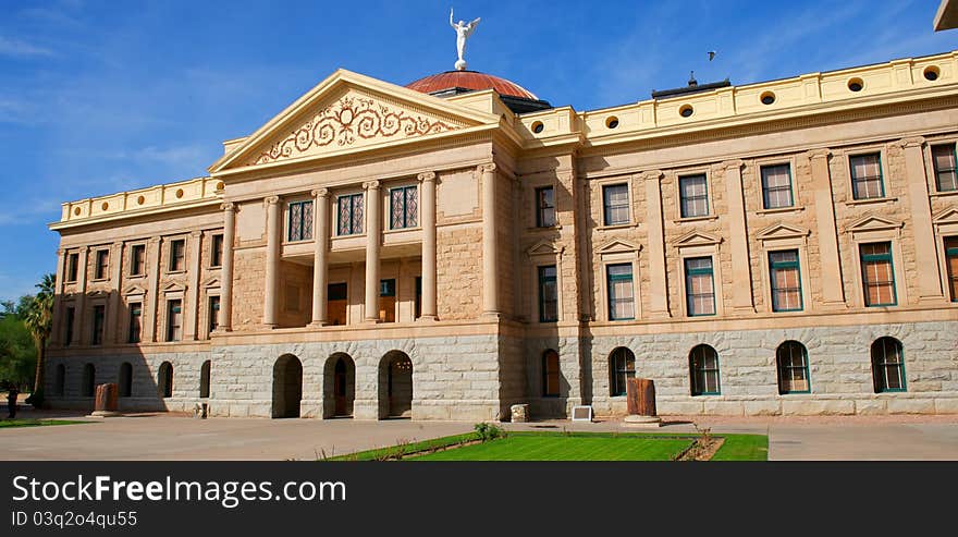 Arizona State Capital With Windows, Pillars