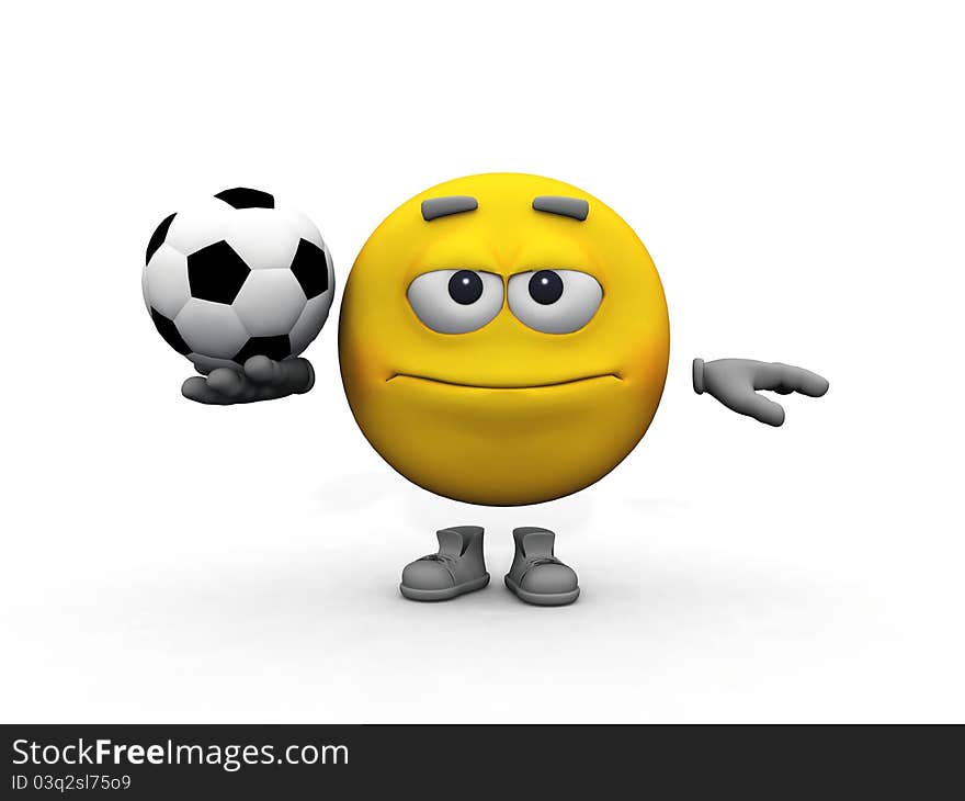 Smiley And Soccer Ball