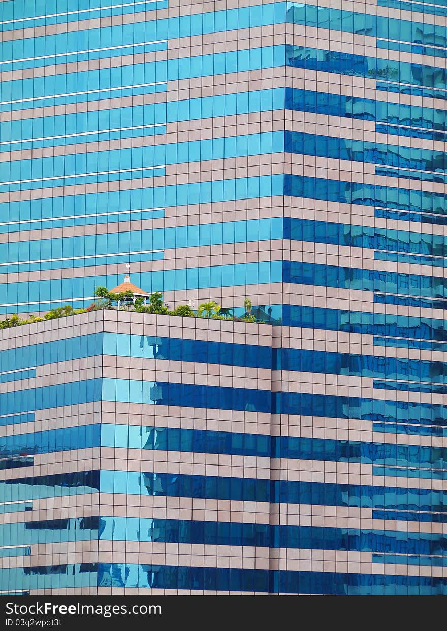 Building Mirror Glass Wall