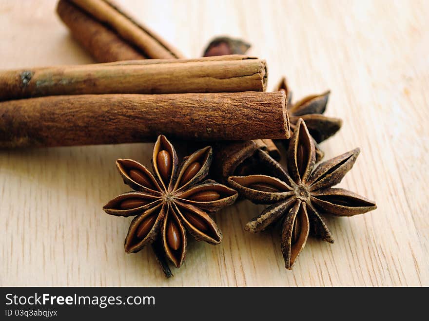 Star Anise And Cinnamon