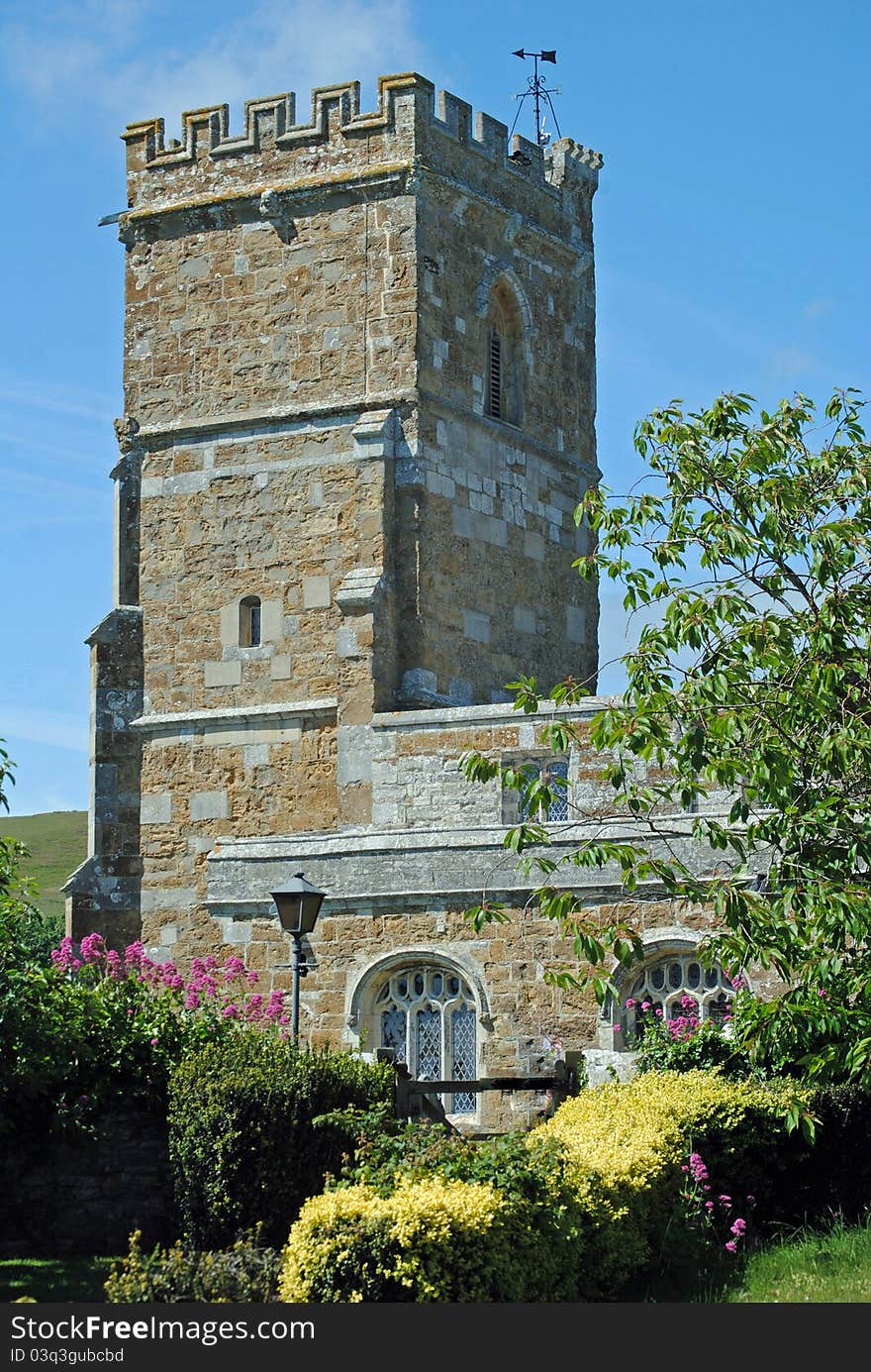 The old church at Abbotsbury, Dorset. The old church at Abbotsbury, Dorset