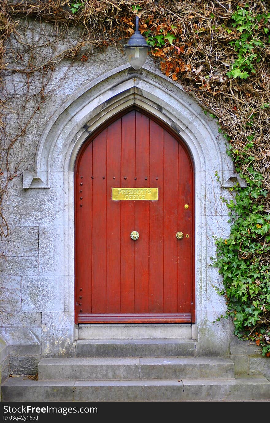 Door to presidential office