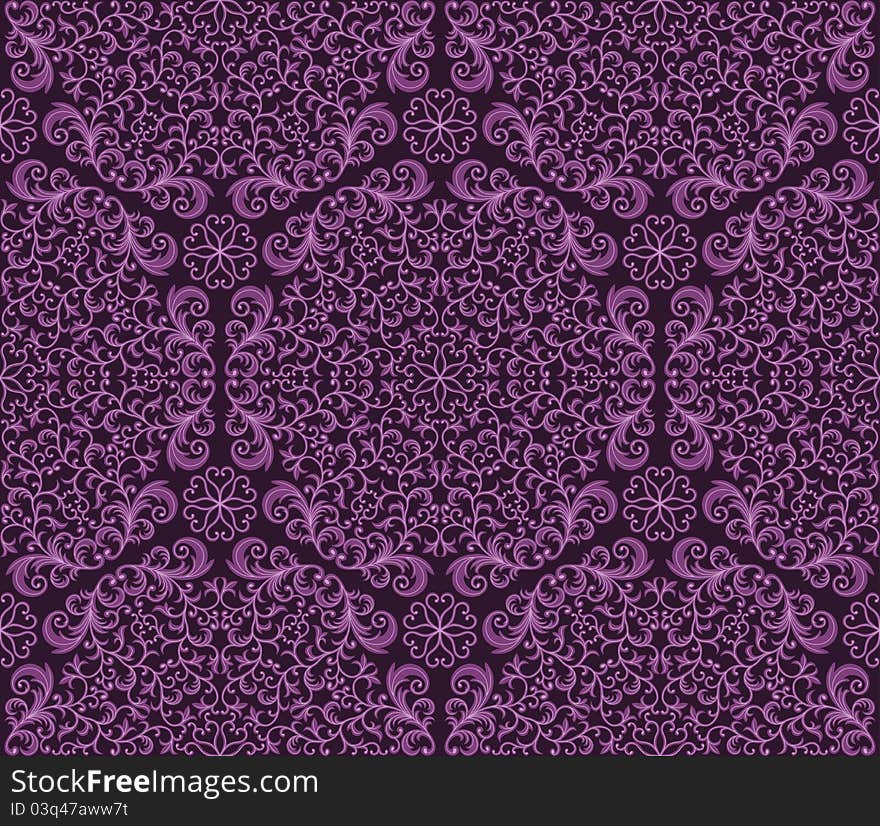 Seamless floral pattern. Vector illustration.