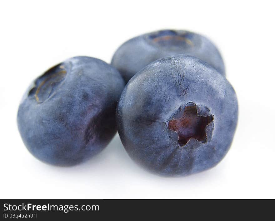 Group of fresh blueberries