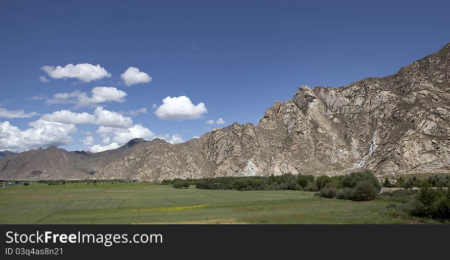 Riverside of Lhasa River