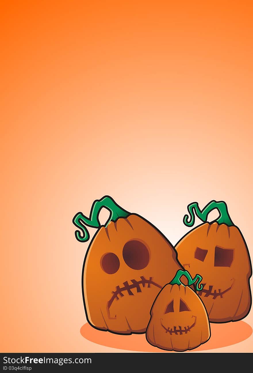 Three Pumpkins