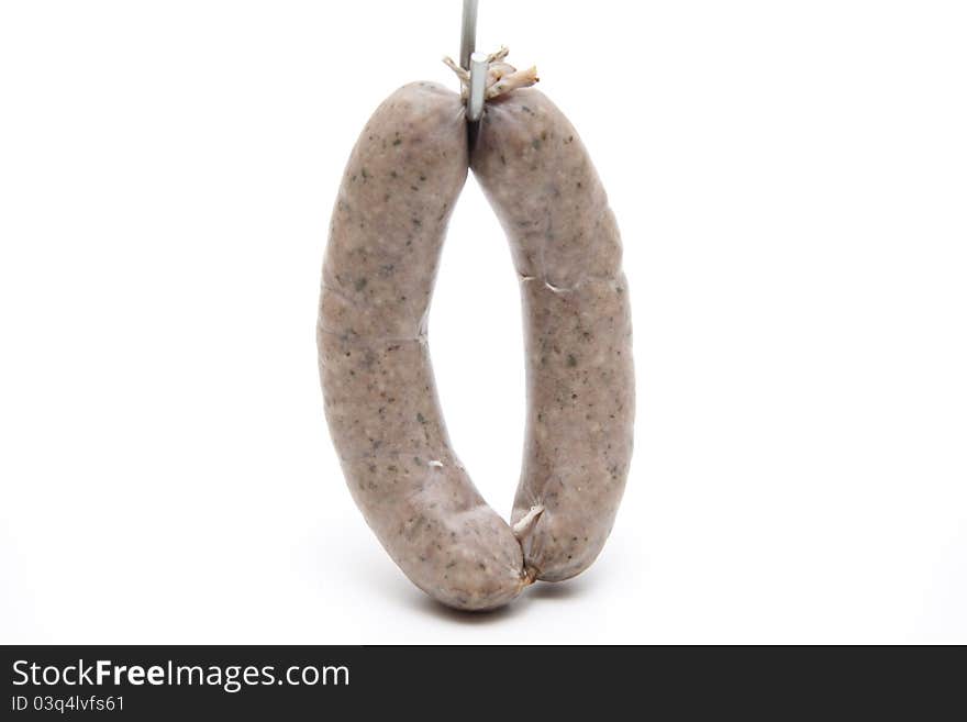 Fried sausage with cord