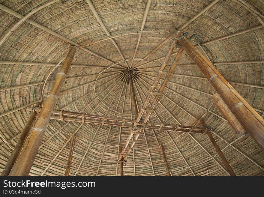 Bamboo roof texture