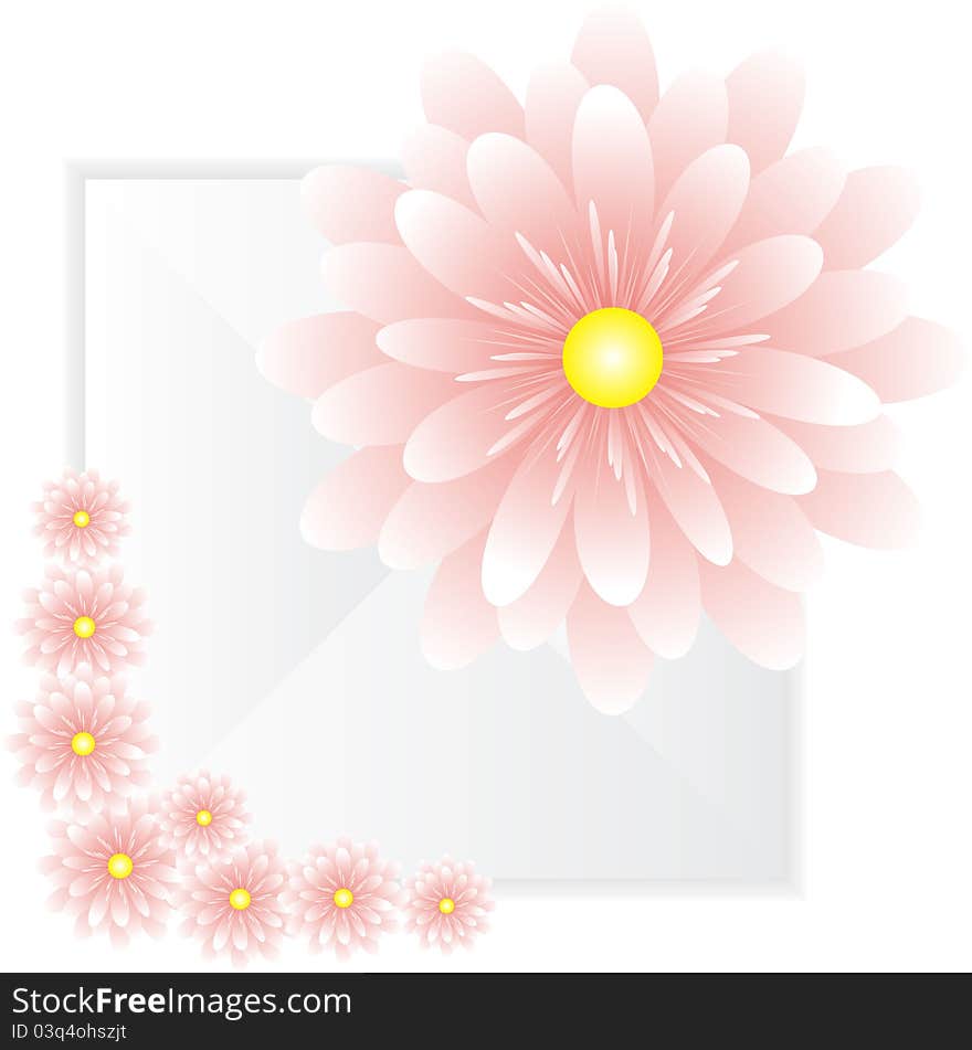 Flowers on a tile