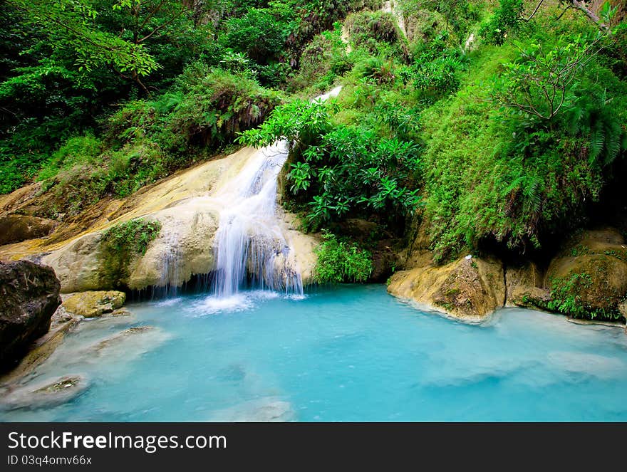 Deep forest Waterfall in Thailand. Deep forest Waterfall in Thailand