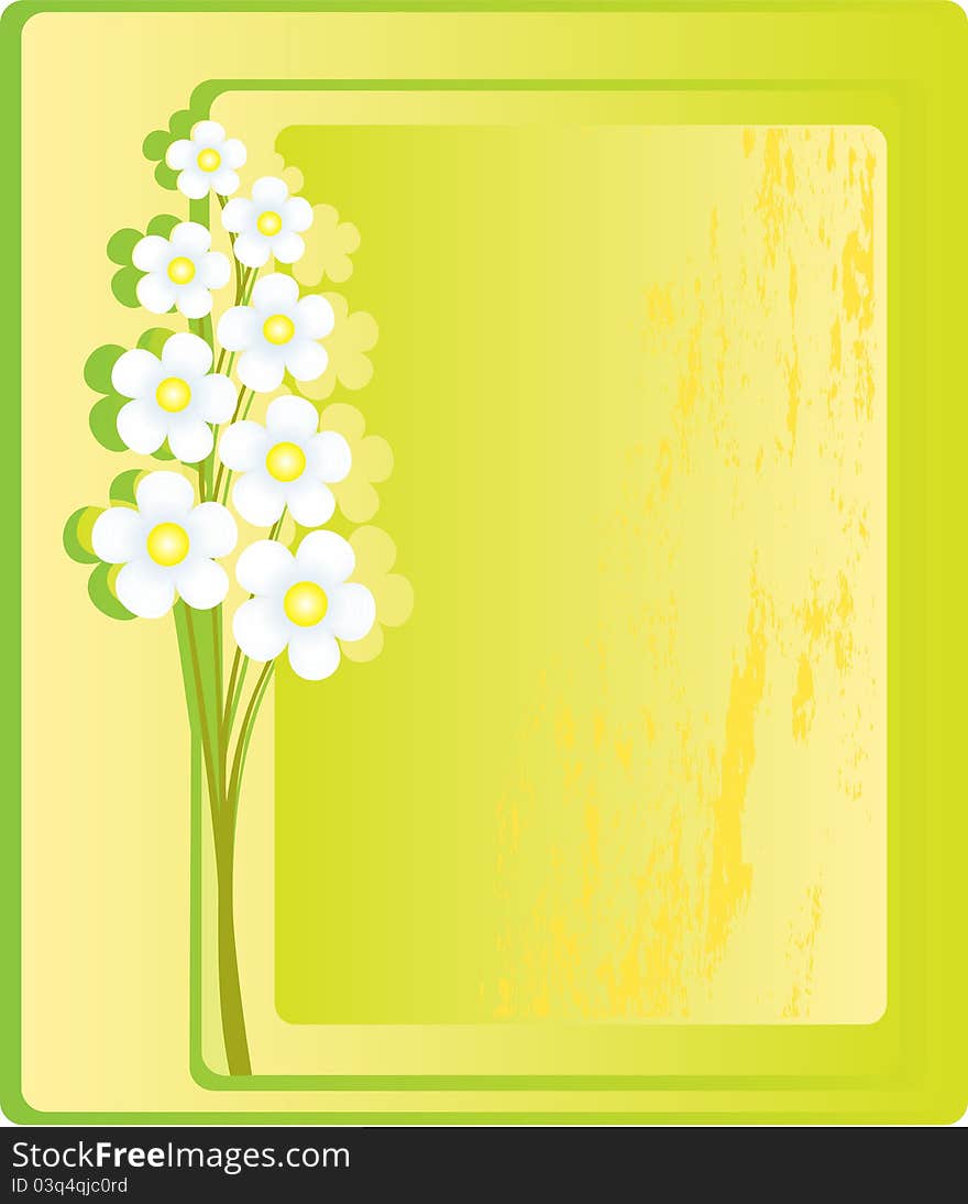 Background with spring flowers