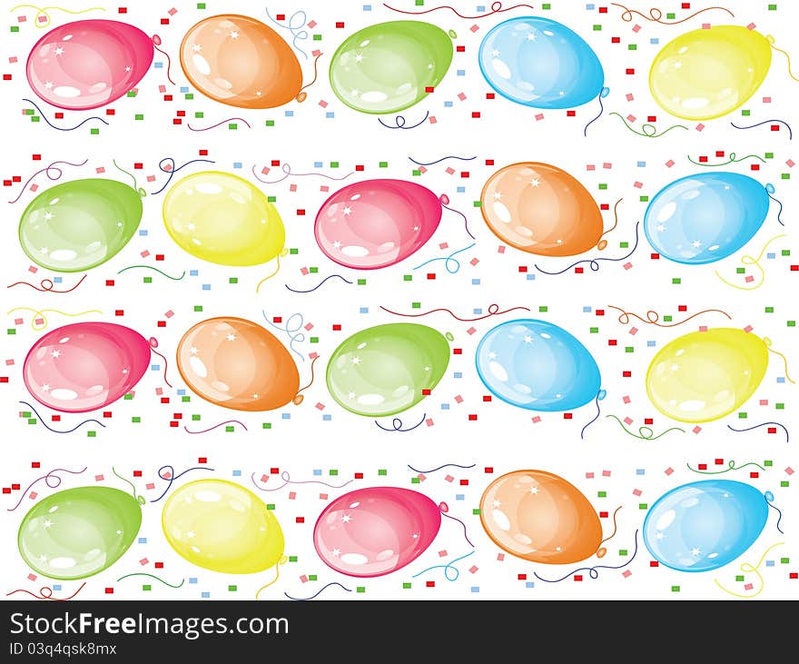 Isolated background with varicolored balloons. Isolated background with varicolored balloons