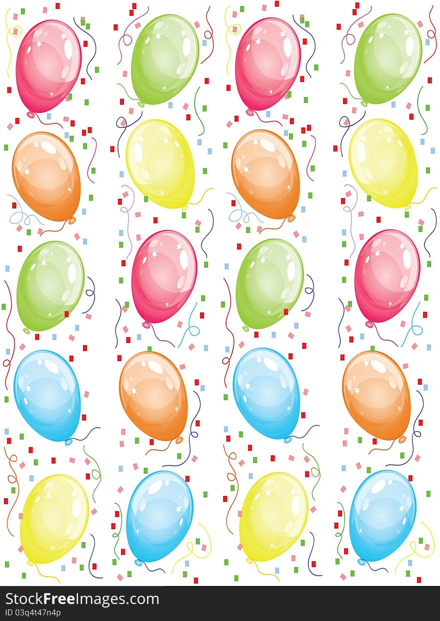 Isolated background with varicolored balloons. Isolated background with varicolored balloons