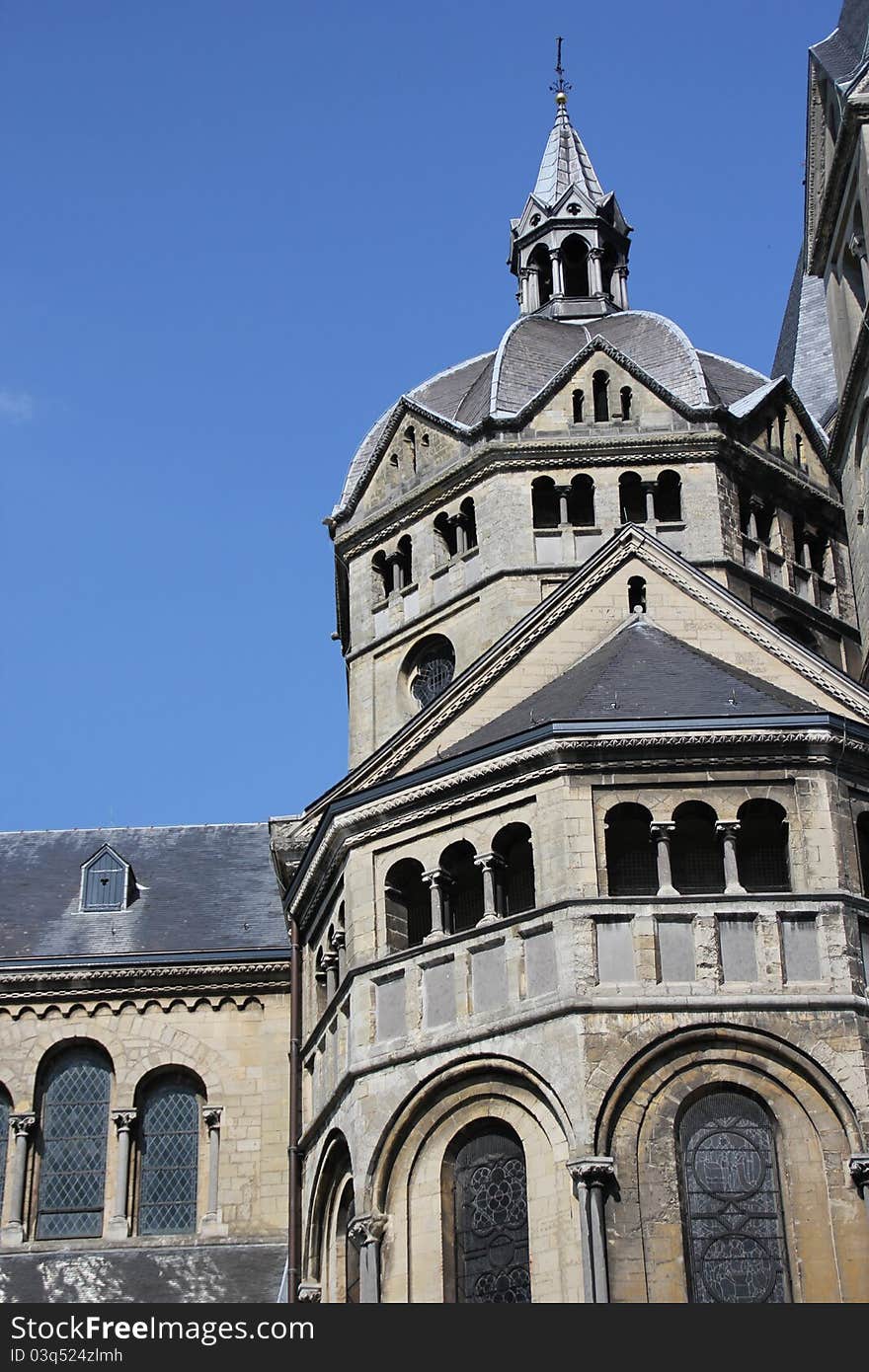 A close up of church in roermond, the netherlands