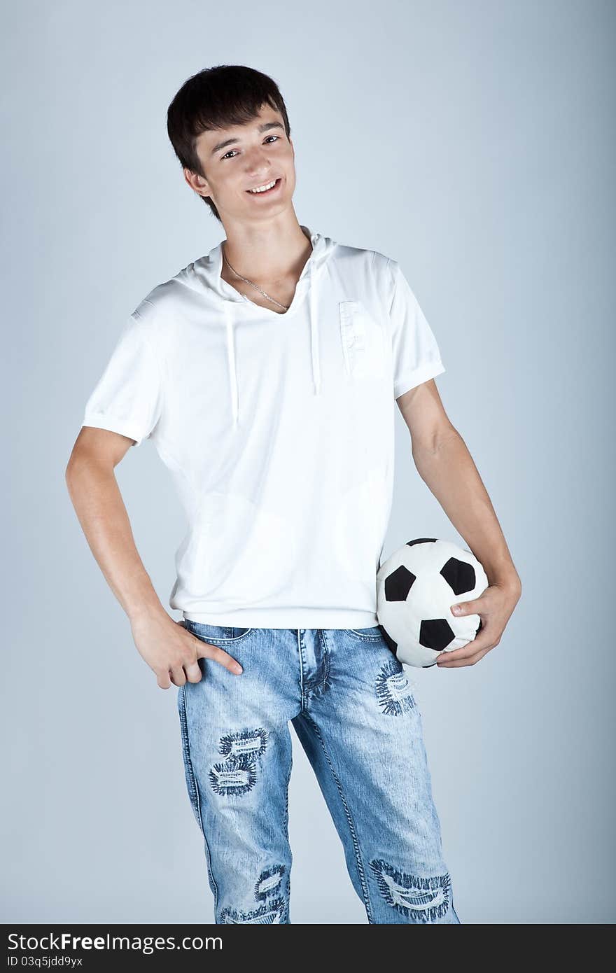 Portrait of a handsome young man standing. Portrait of a handsome young man standing