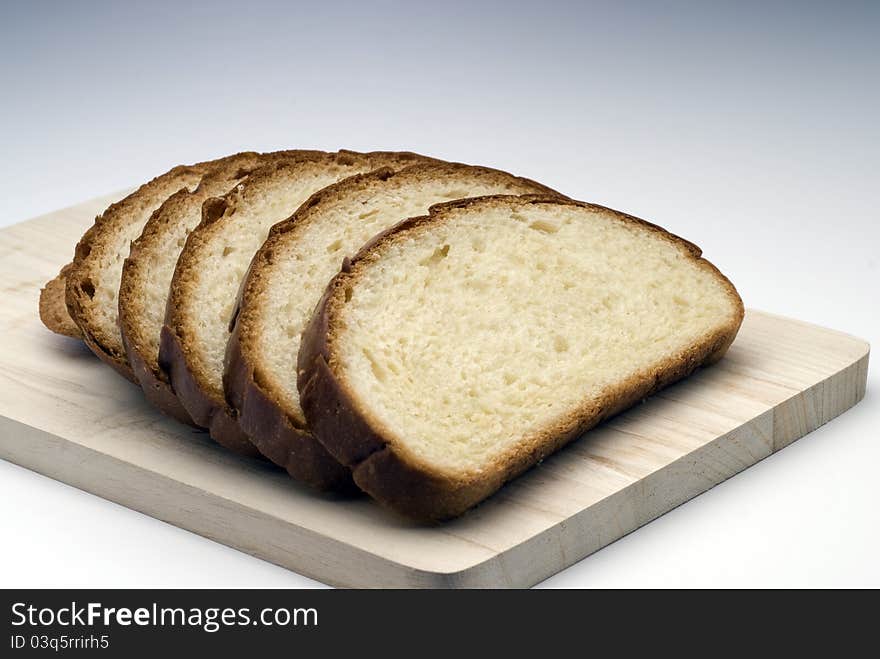 Sliced bread shoot in studio.