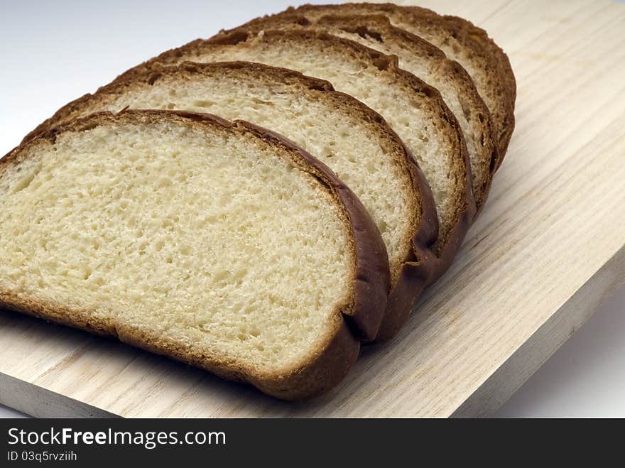 Sliced bread shoot in studio.