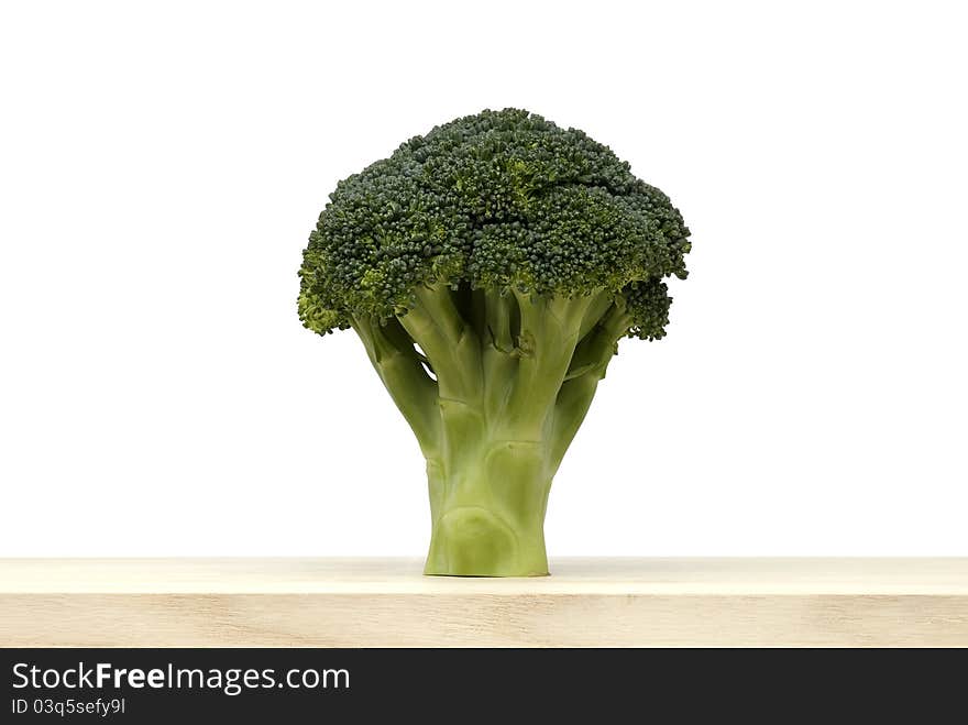 Broccoli vegetable on white background