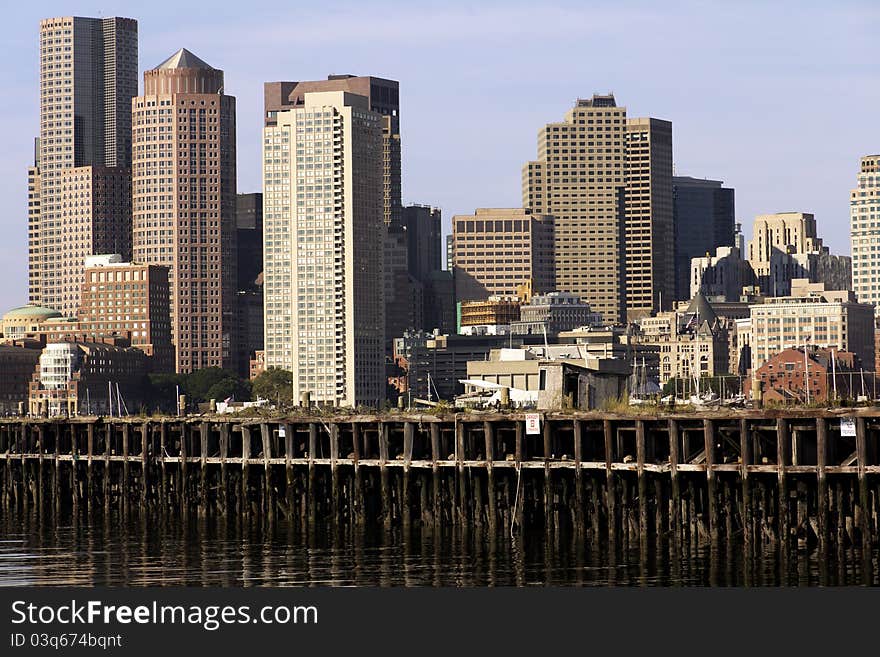 The Architecture of Boston in Massachusetts, USA.