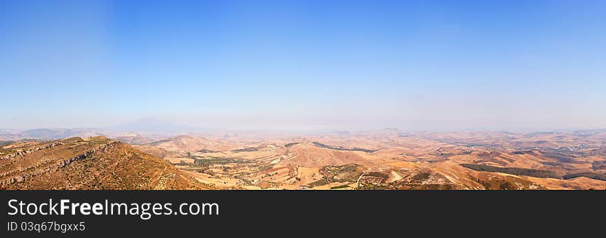 Landscape in the Assoro territory