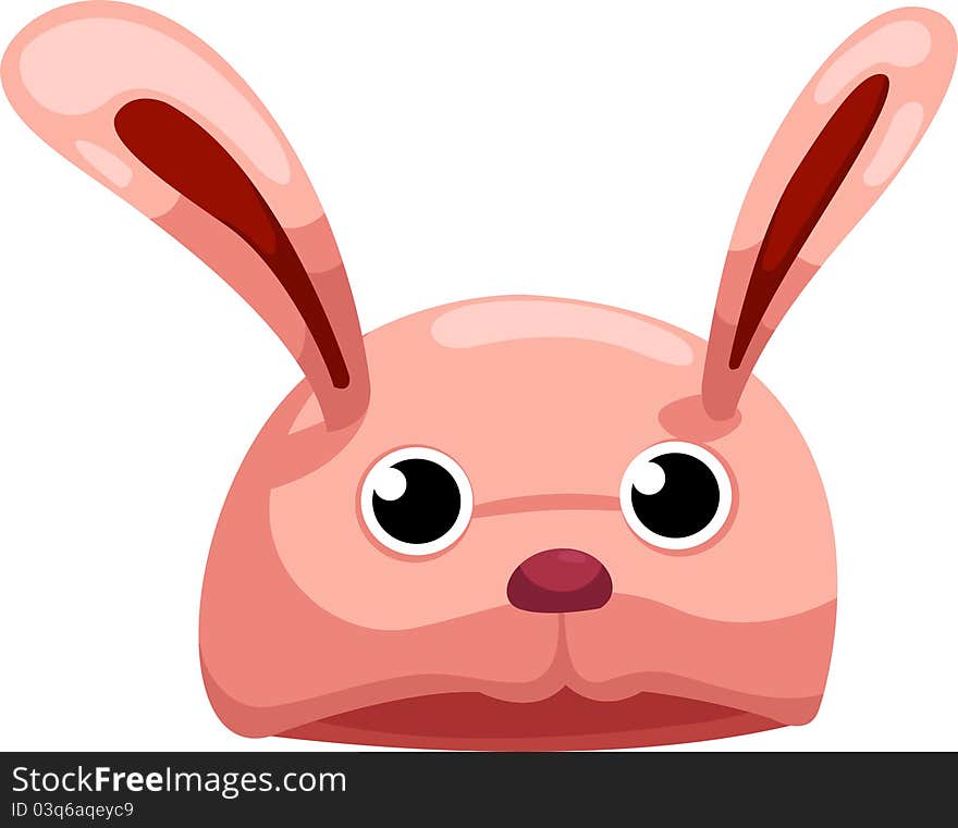 Illustration of isolated hat rabbit vector