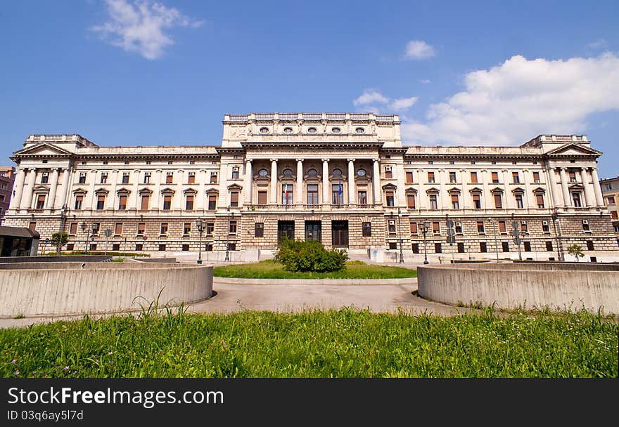 View of the courthouse Trieste