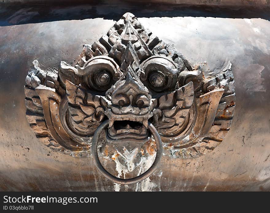 Copper Lion Head